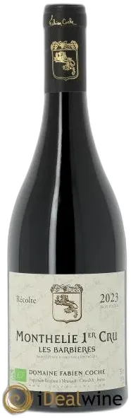 capture du vin Monthélie 1er Cru les Barbières Fabien Coche 2023