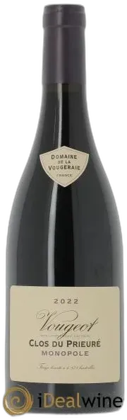illustration du vin Vougeot Clos du Prieuré la Vougeraie 2022