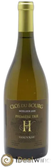 aperçu du vin Vouvray Clos du Bourg Moelleux 1ère Trie Domaine Huet 2008