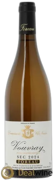 image du vin Vouvray Sec Clos Naudin Philippe Foreau 2024