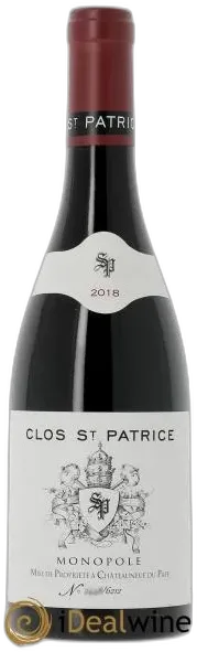 image du vin Châteauneuf-du-Pape Clos Saint-Patrice