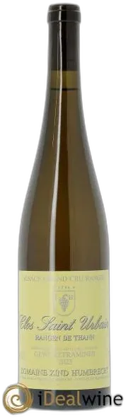 image du vin Alsace Gewurztraminer Grand Cru Rangen de Thann Clos Saint Urbain Zind-Humbrecht 2023