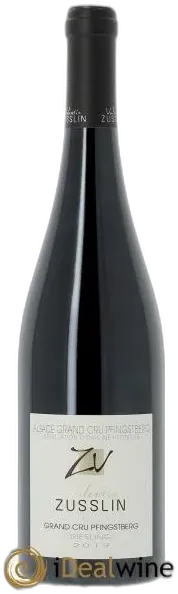 illustration du vin Alsace Riesling Grand Cru Pfingstberg Valentin Zusslin