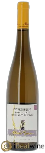 image du vin Riesling Altenbourg Vendanges Tardives Domaine Albert Mann 2019