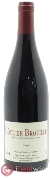 photo du vin Côte de Brouilly Jean-Claude Lapalu