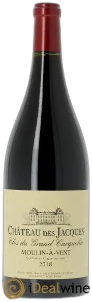 capture du vin Moulin-à-Vent Clos du Grand Carquelin Château des Jacques