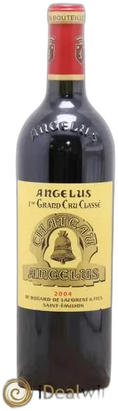 vue du vin Château Angélus 1er Grand Cru Classé a 2004