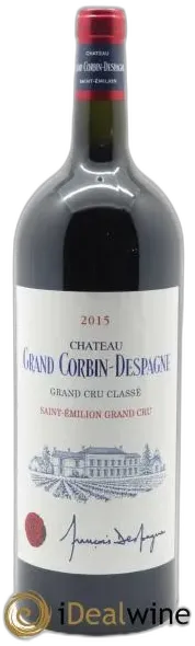 aperçu du vin Château Grand Corbin Despagne Grand Cru Classé 2015
