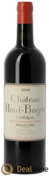 photo du vin Château Haut Bages Libéral 5ème Grand Cru Classé 2020
