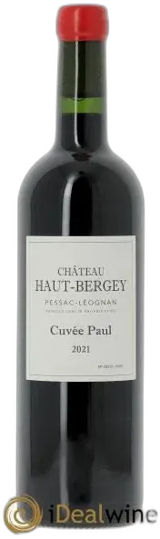image du vin Château Haut-Bergey, "Cuvée Paul" Pessac-Léognan 2021