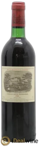 capture du vin Château Lafite Rothschild 1er Grand Cru Classé 1981