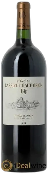 photo du vin Château Larrivet Haut-Brion 2021 Pessac Leognan