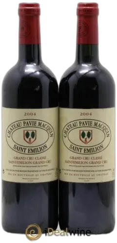 aperçu du vin Château Pavie Macquin 1er Grand Cru Classé b 2004
