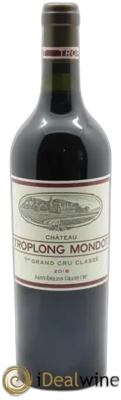 photo du vin Château Troplong Mondot 1er Grand Cru Classé b 2016
