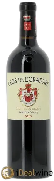 vue du vin Clos de L&Apos;Oratoire Grand Cru Classé 2023