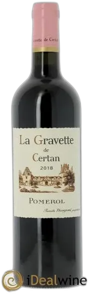 photos du vin la Gravette de Certan 2018