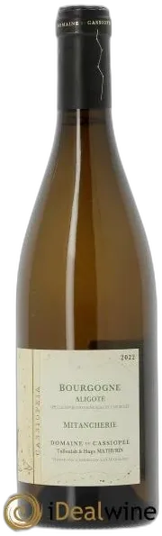 photo du vin Bourgogne Aligoté Mitancherie Domaine de Cassiopée 2022