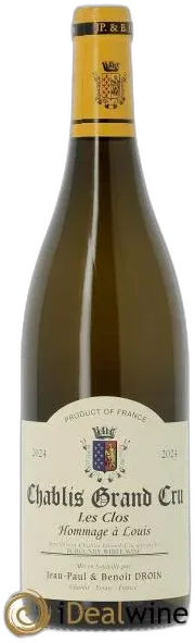 photo du vin Chablis Grand Cru Hommage à Louis Jean-Paul & Benoît Droin