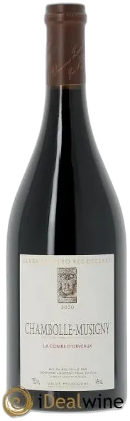 vue du vin Chambolle-Musigny la Combe D&Apos;Orveaux Laurent Père et Fils 2020