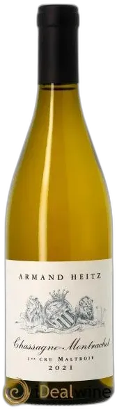 vue du vin Chassagne-Montrachet 1er Cru la Maltroie Armand Heitz 2021