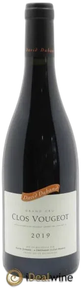 photo du vin Clos de Vougeot Grand Cru David Duband 2019