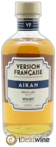 photo du vin Whisky Version Française Aikan Petit Lot Antipode
