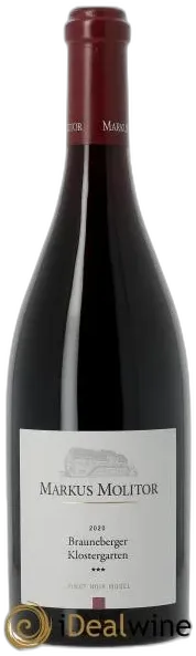 image du vin Pinot Noir Markus Molitor Brauneberger Klostergarten °°° 2020