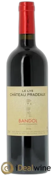 photo du vin le Lys 2023 Château Pradeaux