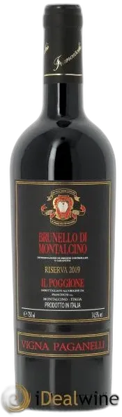 capture du vin Brunello di Montalcino Docg il Poggione Riserva Vigna Paganelli Lavinio Franceschi