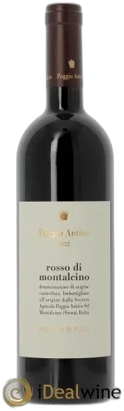vue du vin Rosso di Montalcino Doc Poggio Antico 2022