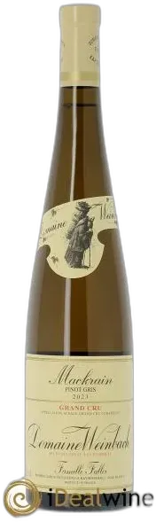 photo du vin Alsace Grand Cru Marckrain Pinot Gris Weinbach 2023