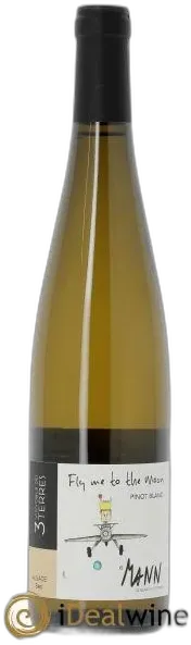 illustration du vin Alsace Pinot Blanc Fly me to The Moon Vignoble des 3 Terres Domaine Mann