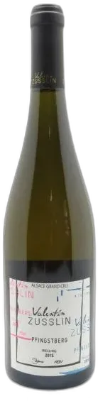 image du vin Alsace Riesling Vendanges Tardives Cuvée Hommage Jmz Grand Cru Pfingstberg Valentin Zusslin 2015
