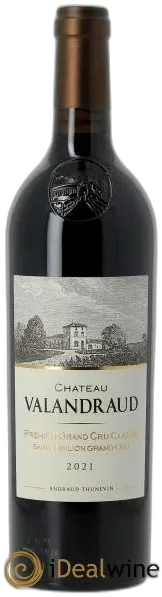 photo du vin Château de Valandraud 1er Grand Cru Classé b Depuis 2012 2021