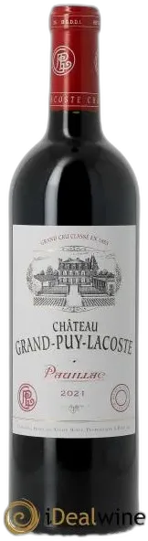 illustration du vin Château Grand Puy Lacoste 5ème Grand Cru Classé 2021
