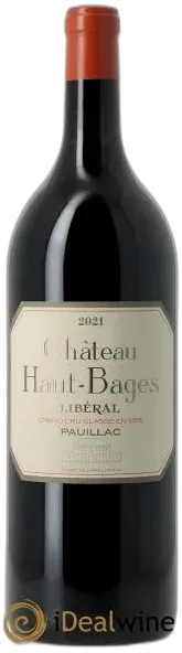 vue du vin Château Haut Bages Libéral 5ème Grand Cru Classé 2021