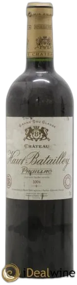 image du vin Château Haut Batailley 5ème Grand Cru Classé 2004