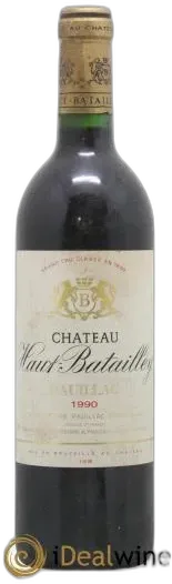 photo du vin Château Haut Batailley 5ème Grand Cru Classé 1990