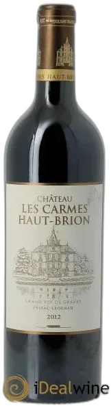 photo du vin Château les Carmes Haut-Brion 2012