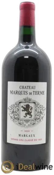 vue du vin Château Marquis de Terme 4ème Grand Cru Classé 2020