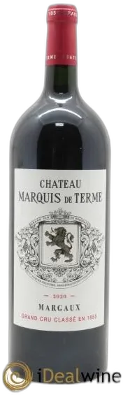 vue du vin Château Marquis de Terme 4ème Grand Cru Classé 2020