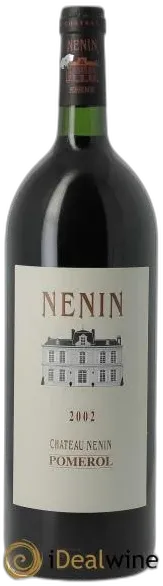 image du vin Château Nénin 2002 Rouge