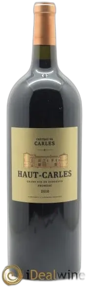 photo du vin Haut Carles 2018