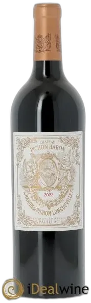 illustration du vin Pichon Longueville Baron 2ème Grand Cru Classé 2022