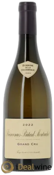 vue du vin Bienvenues-Bâtard-Montrachet Grand Cru la Vougeraie 2022