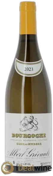 photos du vin Bourgogne Clos du Murger Albert Grivault 2023