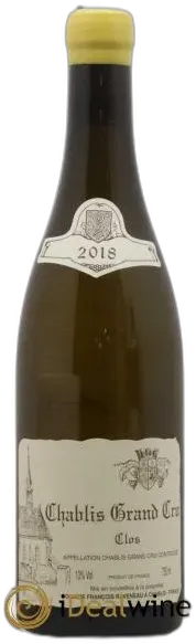 photos du vin Chablis Grand Cru Clos Raveneau 2018