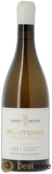 image du vin Chablis Grand Cru Moutonne Long Depaquit Albert Bichot 2022
