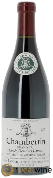 photos du vin Chambertin Grand Cru Cuvée Héritiers Latour Louis Latour