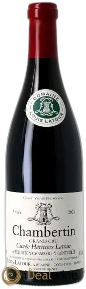 photos du vin Chambertin Grand Cru Cuvée Héritiers Latour Louis Latour